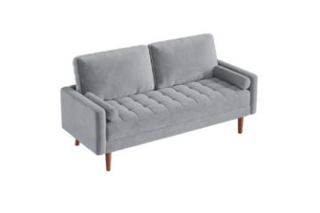 Picture of HAROLD 3 Seater Fabric Sofa (Light Grey)