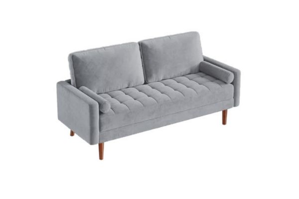 Picture of HAROLD 3 Seater Fabric Sofa (Light Grey)