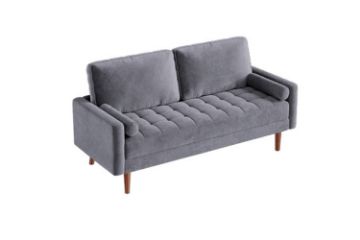 Picture of HAROLD 3 Seater Fabric Sofa (Grey) 