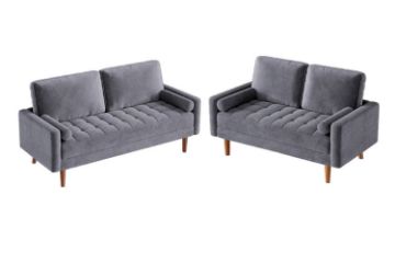 Picture of HAROLD Fabric Sofa Range (Grey) - 3+2 Seater