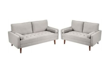 Picture of HAROLD Fabric Sofa Range (Beige) - 3+2 Seater