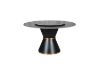 Picture of ORBIT 1.35M Round Rotating Sintered Stone Top Dining Set (Black Top) - 5PC