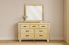 Picture of AKAROA 7-Drawer Solid Acacia Wood Dresser with Mirror