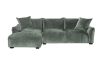 Picture of ROTTERDAM Sectional Fabric Sofa (Green) - Chaise Facing Left