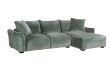 Picture of ROTTERDAM Fabric Chaise Facing Right Sofa (Green) 
