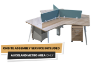 Picture of FOCUS Office System 3 Seater Triangle Desks