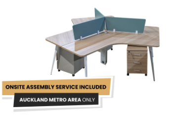 Picture of FOCUS Office System 3 Seater Triangle Desks