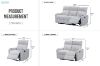 Picture of KIMMO 3/2/1 Seater Manual Reclining Sofa Range with Cup Holders
