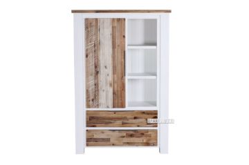 Picture of [FLOOR MODEL CLEARANCE] CHRISTMAS 170x110cm Solid Acacia Wood Highboard Display Cabinet