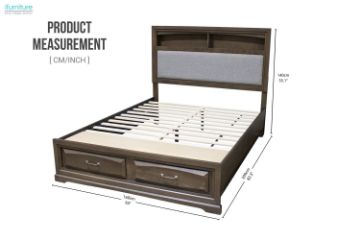 Picture of [FLOOR MODEL CLEARANCE] ARTEMIS Storage Bed Frame in Queen Size