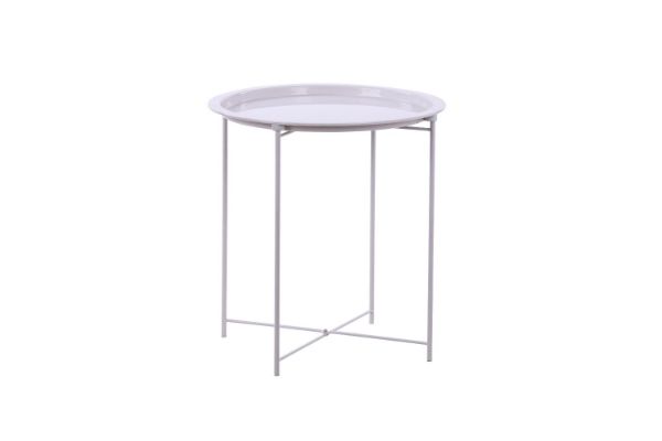 Picture of NAGOYA Removable Round Tray Side Table (White)