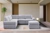 Picture of LUXEON Sectional Modular Sofa with Ottoman & Storage Console Hidden Cup Holders & Wireless Charging & USB Ports