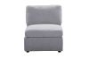 Picture of LUXEON Sectional Modular Sofa with Ottoman & Storage Console Hidden Cup Holders & Wireless Charging & USB Ports