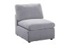Picture of LUXEON Sectional Modular Sofa with Ottoman & Storage Console Hidden Cup Holders & Wireless Charging & USB Ports