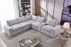 Picture of LUXEON Sectional Modular Sofa Range - 7PC Big Combo Set (LAF Armchair + Armlessx2 + Corner + Console + RAF Armchair + Ottoman)
