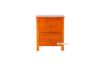 Picture of (FLOOR MODEL CLEARANCE) METRO 2-Drawer Bedside Table (Warm Honey)