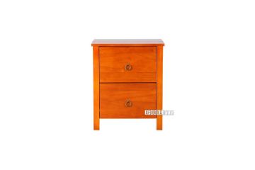 Picture of (FLOOR MODEL CLEARANCE) METRO 2-Drawer Bedside Table (Warm Honey)