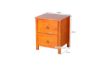 Picture of (FLOOR MODEL CLEARANCE) METRO 2-Drawer Bedside Table (Warm Honey)