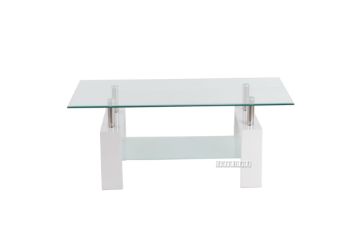Picture of  [FLOOR MODEL CLEARANCE] HORIZON Glass Coffee Table (White)
