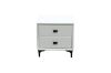 Picture of  [FLOOR MODEL CLEARANCE] ALANYA 2-Drawer Bedside Table (White)