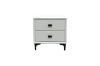 Picture of  [FLOOR MODEL CLEARANCE] ALANYA 2-Drawer Bedside Table (White)