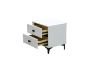 Picture of  [FLOOR MODEL CLEARANCE] ALANYA 2-Drawer Bedside Table (White)
