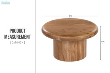 Picture of [FLOOR MODEL CLEARANCE] IRINA Solid Acacia Wood D60 Round Coffee Table