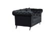 Picture of [FLOOR MODEL CLEARANCE] JOLANDA 3 Seater Chesterfield Fabric Sofa (Black)