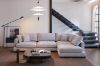 Picture of [FLOOR MODEL CLEARANCE] WONDERLAND Feather-Filled Fabric Sectional Sofa - Chaise Facing Right