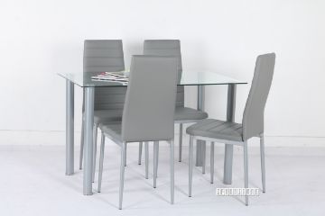 Picture of [FLOOR MODEL CLEARANCE] BEXLEY 120 5PC Dining Set *Grey