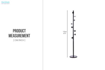 Picture of BARLEY Coat Rack With Stone Base 