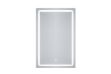 Picture of 339-010 H120 Off-White Right Angle Wall Mirror with LED Light