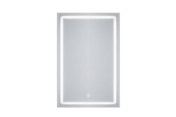 Picture of 339-010 H120 Off-White Right Angle Wall Mirror with LED Light