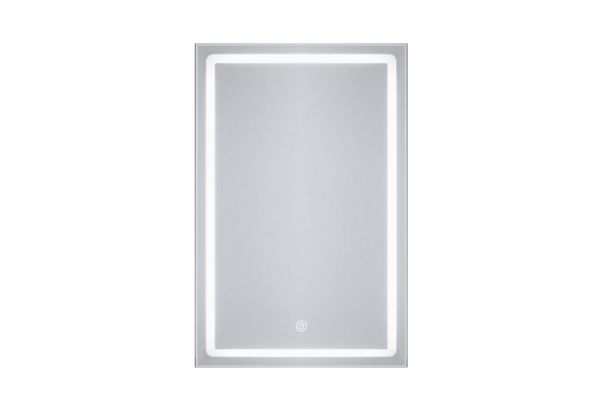 Picture of 339-010 H120 Off-White Right Angle Wall Mirror with LED Light