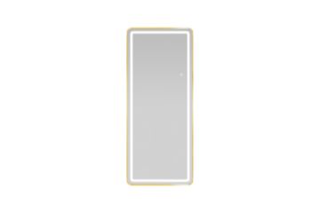 Picture of 339-017 H160 Golden Rounded Rectangle Mirror with LED Light