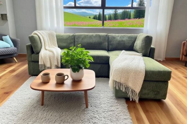 Picture of WINSLOW Corduroy Fabric Modular Sofa Range - 4PC Combo Set