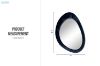 Picture of 329-006 W60 H90 Wall mirror(Blue)