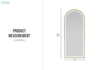Picture of 339-014 H170 Golden Arch Mirror with LED Light