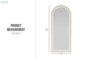 Picture of 339-020 H160 Golden Arch Mirror with LED Light