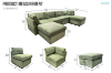 Picture of WINSLOW Corduroy Fabric Modular Sofa Range