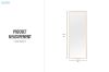 Picture of 339-030 H165 Golden Right Angle Aluminum Alloy Stand Mirror