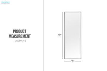 Picture of 339-038 H162 Black Right Angle Aluminum Alloy Stand Mirror