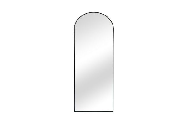 Picture of 339-042 H180 Black Arch Aluminum Alloy Stand Mirror