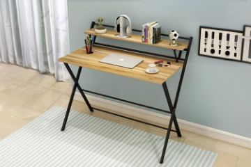 Picture of REIDUN 100 Dual-Tier Desk with Foldable shelf