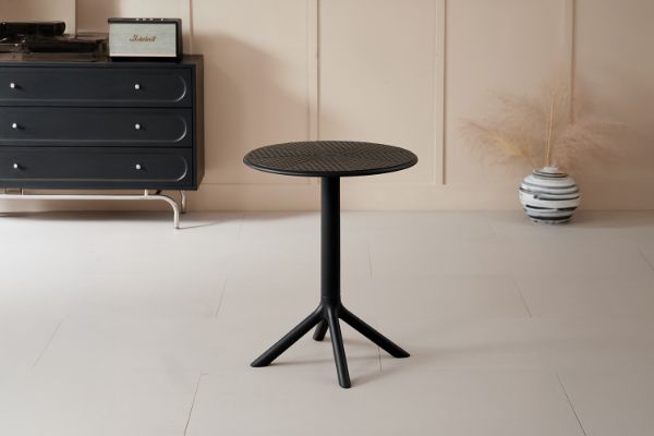 Picture of FLORINA D60 Round Dining Table - UV, Water & Moisture Resistance (Black)