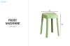 Picture of NAXOS Stackable Stool (Green)