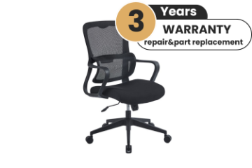 Picture of WELLS Mid Back Office Chair (Black)