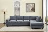Picture of OSAKA Sectional Sofa with Storage Ottoman, Flip-Back Hidden Cup Holders & USB Port (Grey)