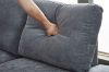 Picture of OSAKA Sectional Sofa with Storage Ottoman, Flip-Back Hidden Cup Holders & USB Port (Grey)