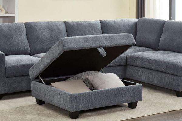 Picture of OSAKA Sectional Sofa (Grey) - Storage Ottoman Only